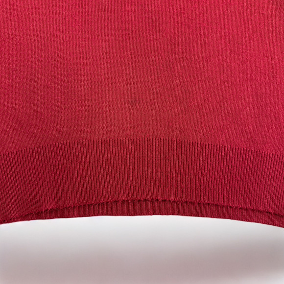 Vintage Pine State Sweater Vest Adult MEDIUM Burgundy V Neck Orlon Acrylic 80s - Picture 4 of 7